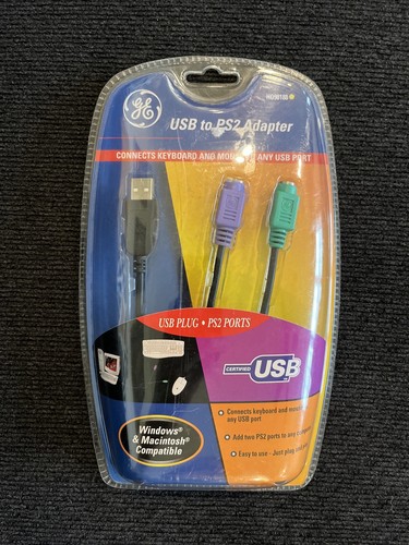 PS2 Tastatur/Maus auf USB Konverter Adapter GE HO98188 NEU!