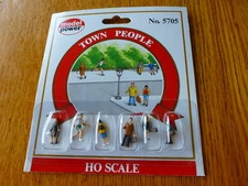 Model Power #5705 HO Figures Painted - Town People
