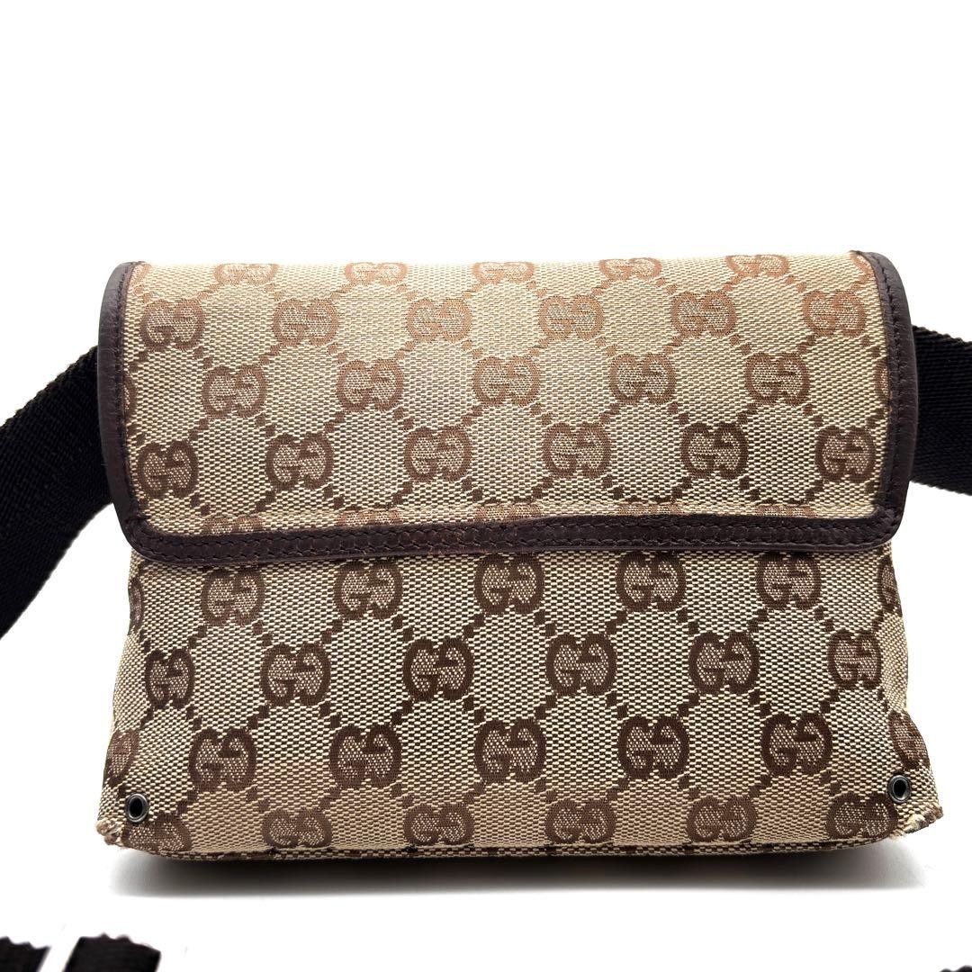 [Excellent condition] GUCCI 92543 Body Bag GG Canvas Waist Pouch Unisex DDP Used thumbnail 3