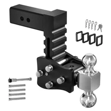 2.5" Receiver 5" Drop Tow & Stow Adjustable Trailer Hitch 20000lb GTW SAE J-684