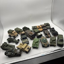 1970  s 80s  90s Matchbox Hot Wheels  Others Diecast 1/64 Military Lot Of 20 