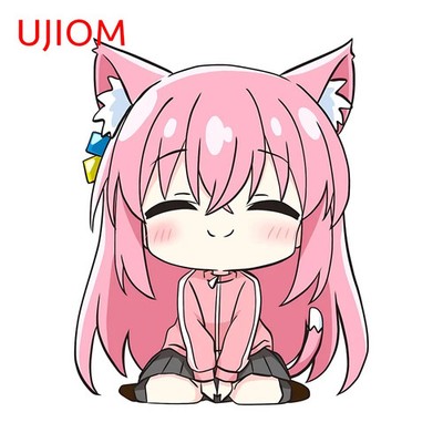 UJIOM Cat Ears Girl Gotoh Hitori Anime Wall Sticker Wallpaper Home Decor Decal 