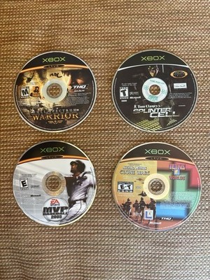 Xbox Games (Splinter Cell, MVP Baseball 05, Tetris Worlds, Star Wars Clone Wars)