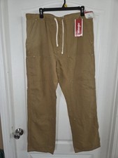 Wrangler Men s Relaxed Fit Cargo Pants Drawstring Waist NWT L 36/38. N-1278