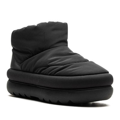 UGG Classic Maxi Mini Damen Schwarze Stiefeletten Freizeit 1132017-BLK