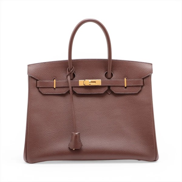 Hermès Birkin 35 Le Tournay Ardennes Havane Gold Metal Fittings □F: 2002