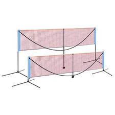 20Ft Portable Badminton Net Pickleball Net Set Height Adjustable Tennis Net