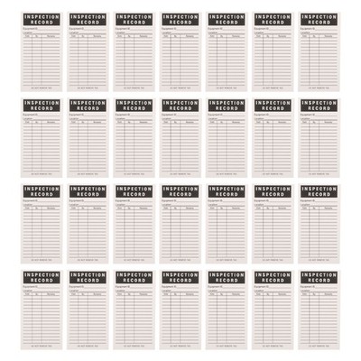 30pcs Equipment Inspection Record Stickers - Adhesive Monthly Maintenance Log