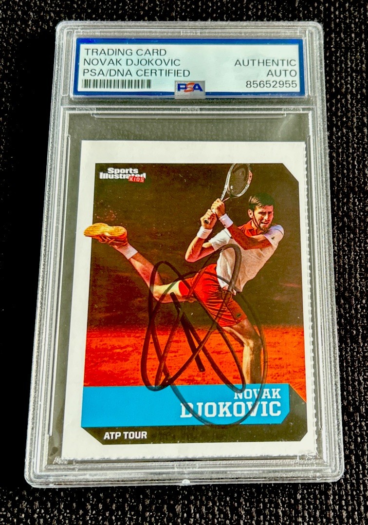NOVAK DJOKOVIC RARE AUTO 2019 Sports Illustrated for Kids SI ATP SERBIA PSA DNA