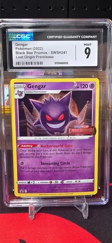 Pokemon CGC 9 Mint Gengar SWSH241 Promo Holo