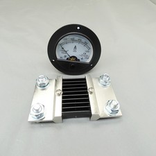 65C5 DC 1000A Round Analog Ammeter Panel AMP Current Meter Dia. 90mm with shunt