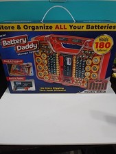 180 Battery Daddy Storage System Caddy Organizer with Case and Tester