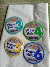 Vintage Cloth Swimming Badges Job Lot, 1980s / 1990s