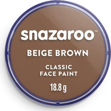Snazaroo Classic Face and Body Paint 18.8g Pot Beige Brown
