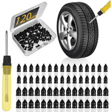 120PCS Tire Repair Rubber Nail, Spiral Rubber Nails Vacuum Tire Repair Kits