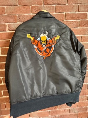 Rare 90s 1997 Thunderdome Bomber Jacket Gabber Hardcore Band xl