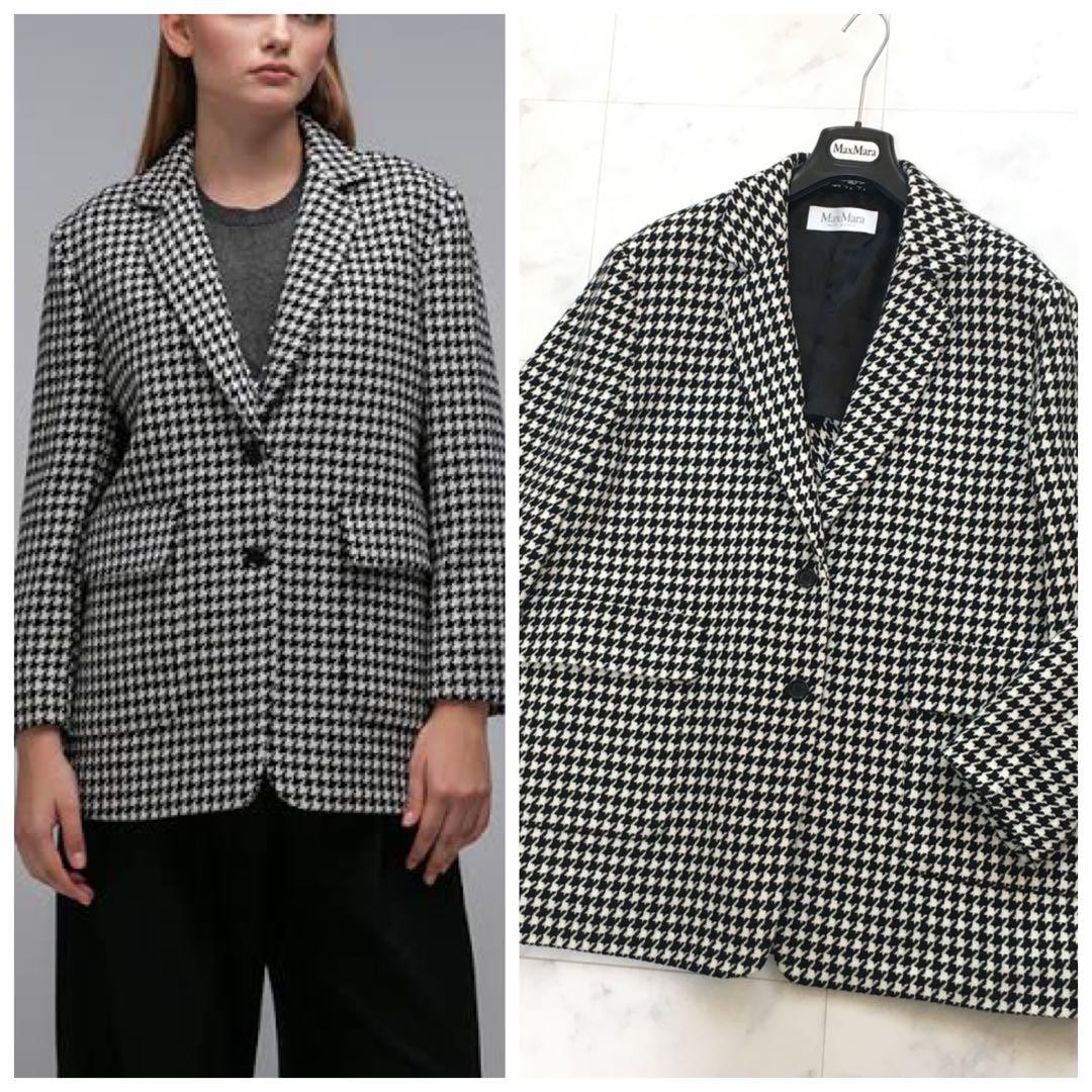 Max Mara ROSI houndstooth pattern Jacket Blouson … - image 1