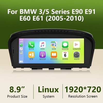 8.9'' Apple CarPlay Linux Autoradio Android BT Für BMW E90 E91 E92 E93 E60 CCC