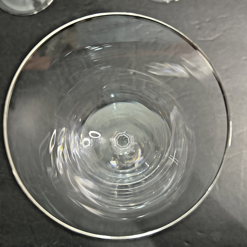 Sasaki Renaissance Platinum 8" Water Goblet Glass Set Of 4 - Picture 4 of 8