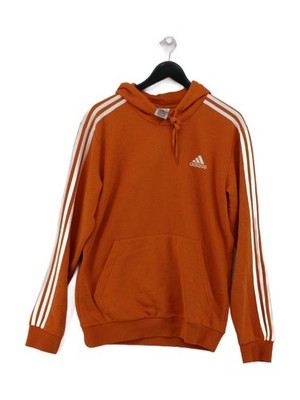 Adidas Herren Hoodie M Orange Baumwolle Neu Mit Etikett