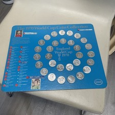 1970 World Cup Esso Coin Collection Uefa Fifa Football England Hurst Banks Moore