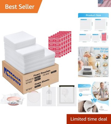 Ultimate 100pcs Foam Wraps for Protecting Dishes & Fragile Items During Shipping