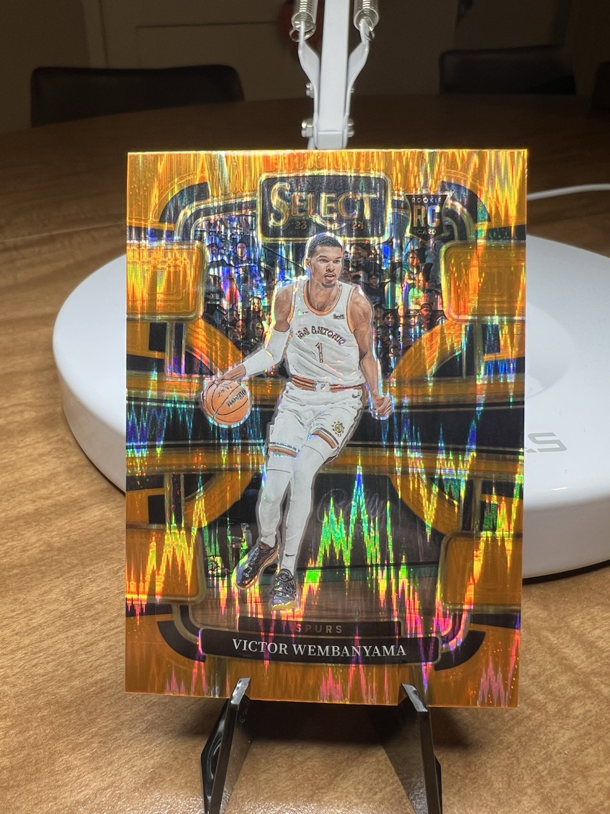 2023-24 Panini Select - Concourse Victor Wembanyama #87 Orange Flash Prizm (RC)