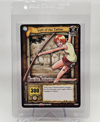 2005 One Piece CCG The Quest Begins Nami Silver Tournament Promo