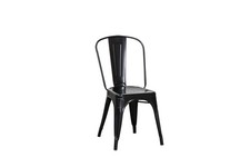 Besucherstuhl Stapelstuhl TOLIX "CHAISE" schwarz, stapelbar - VERSANDKOSTENFREI!