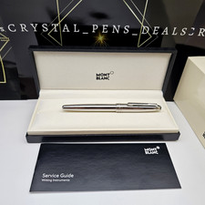 MONTBLANC Meisterstuck Solitaire Stainless Steel 163 Classic Rollerball Pen