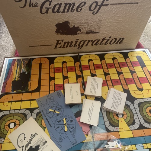 RARE Vintage 1947 The Game of Emigration Mormon LDS Board Game Vida Fox Clawson - Picture 1 of 16