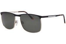 Jaguar 37591 6100 Sunglasses Men's Black/Gold/Polarized Green 56mm