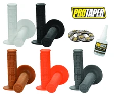 PROTAPER 1/3 Waffle Race Cut Bar Grips PICK COLOR - ADD GLUE & BLISTER BUSTERS