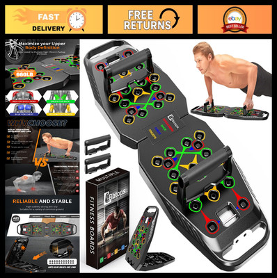 25-in-1 Foldable Push Up Board & Pilates Bar - Home Gym Fitness Equipment for Al