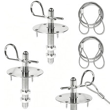 2 Pack Trucks Hood Pin for Car, Stainless Steel Hood Pin Lock Clip with Racing L