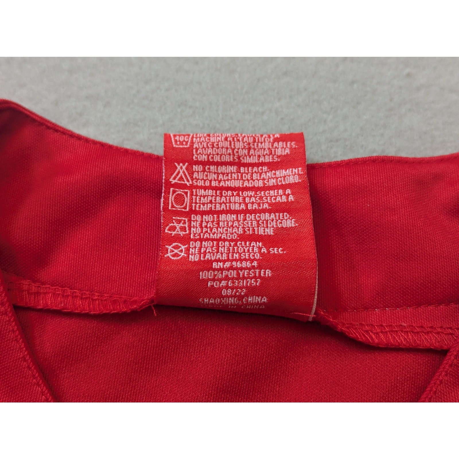 Rare Target Employee Baseball Jersey Red Button Up Uniform Shirt Size L image 5