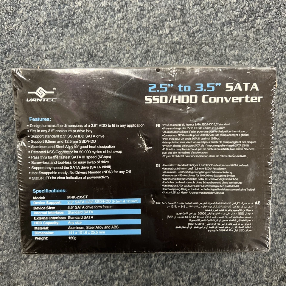 Vantec  2.5” to 3.5” SATA SSD/HDD Converter MRK-235ST - Image 4 of 4