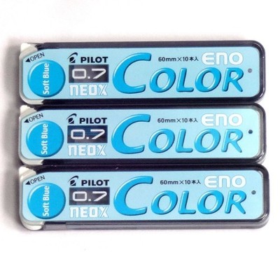 Pilot Color Mechanical Pencil Lead Eno, 0.7mm, 30 Count (Pack of 1), Blue 
