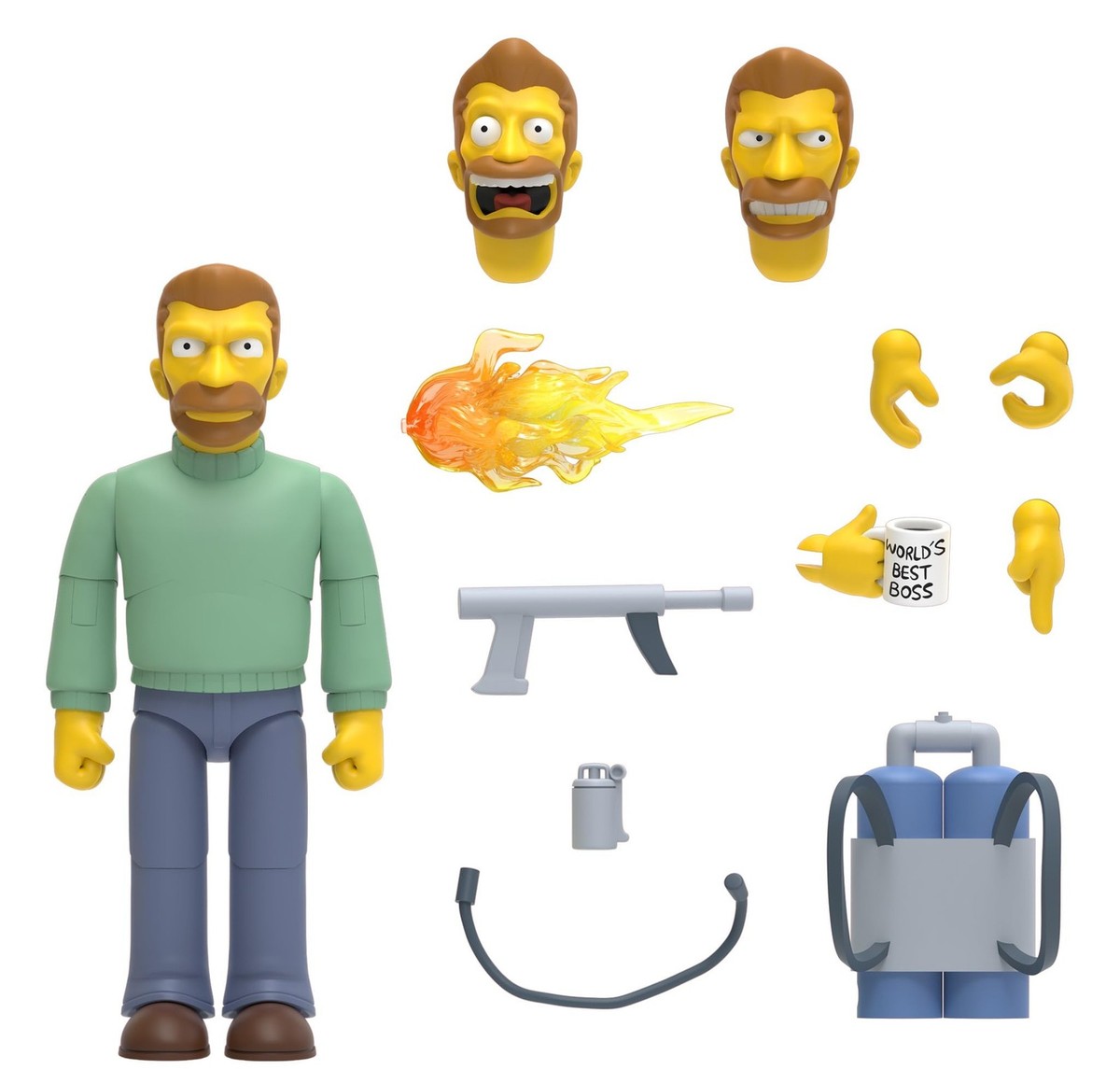 Hank Scorpio Simpsons Super7 ULTIMATES 7 Inch Action Figure with