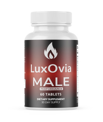 LuxOvia Male Tablets, Male Health Support Supplement - 60 Tablets | 1 Bottle