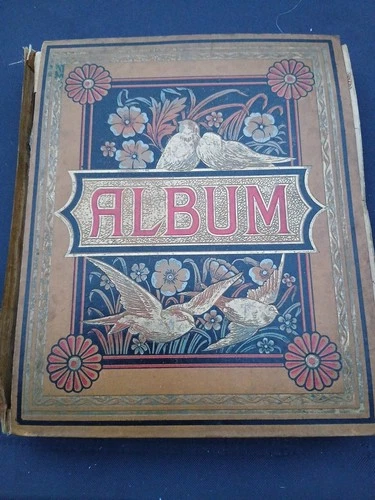 Antique crap Album Scrap Book Victorian Album Full Of Scraps interesting