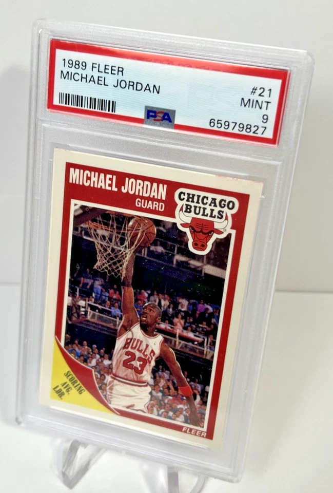Fleer Michael Jordan #21 1989-90 PSA 9 Foto 2 de 4