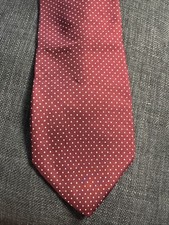 Brookville Collection USA Made Silk Tie Red Polka Dot