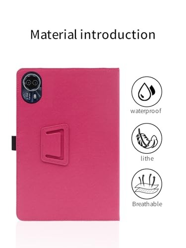Case for TECLAST T65Max Tablet 13 Inch,Folding Stand Rose Red - Bild 7 von 8