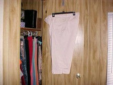 Women's Pant Capri Sz 16W Gloria Vanderbilt Khaki Lt Pink W38" R11.5" H48" In19"