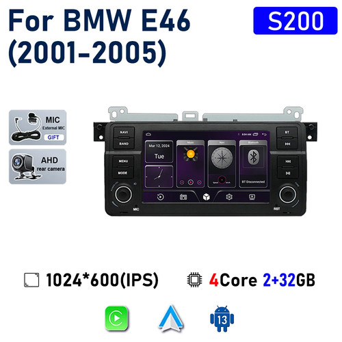 7" Android Screen For BMW E46 M3 318 320 325 330 335 Multimedia Player GPS - Picture 31 of 39