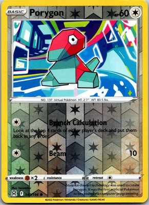 Porygon 140/196 - SWSH11: Lost Origin reverseHolo
