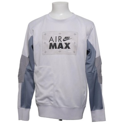 Nike Air Max, Sweatshirt, Größe: M, model: air max, Weiß/Grau/Blau #d2r