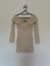 Women's PrettyLittleThing Petite Long Sleeve Knitted Mini Dress Size 6 Petite