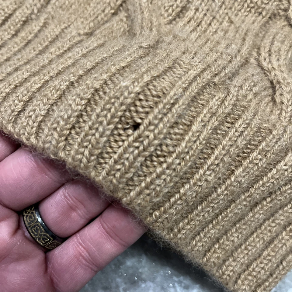 DE COLECCIÓN Polo Golf Ralph Lauren Suéter Chaleco Para Hombre’s L Marrón Lana Alpaca Argyle Años 90 Foto 4 de 4